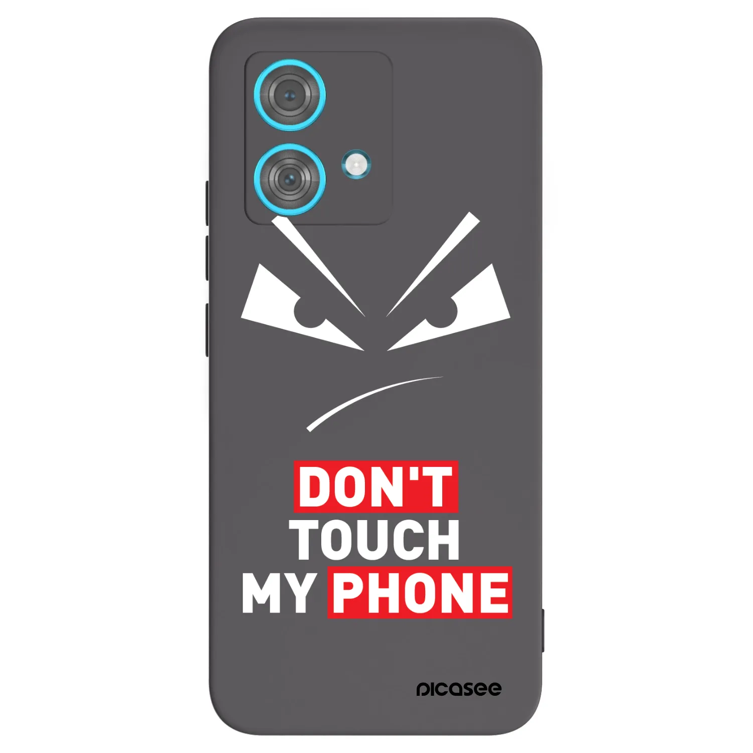 Picasee Motorola Edge 40 Neo Hülle - Schwarzes Silikon - Evil Eye - Transparent