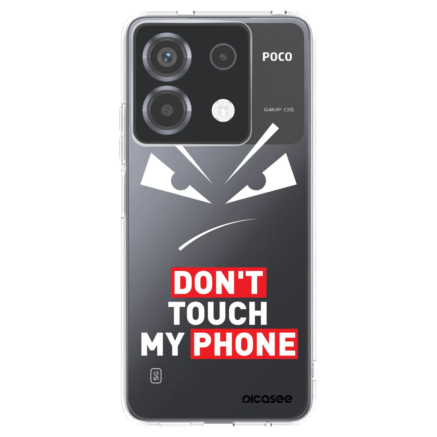 Picasee Xiaomi Poco X6 Hülle - Transparentes Silikon - Evil Eye - Transparent