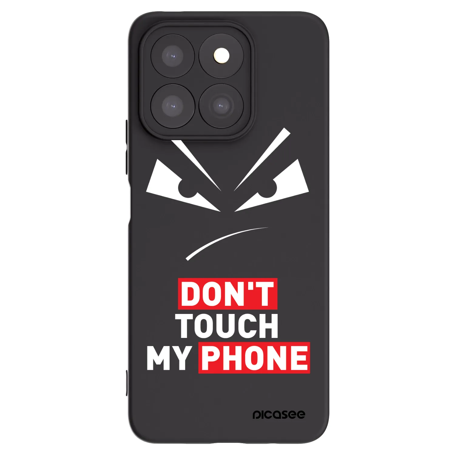 Picasee Honor X8b Hülle - Schwarzes Silikon - Evil Eye - Transparent