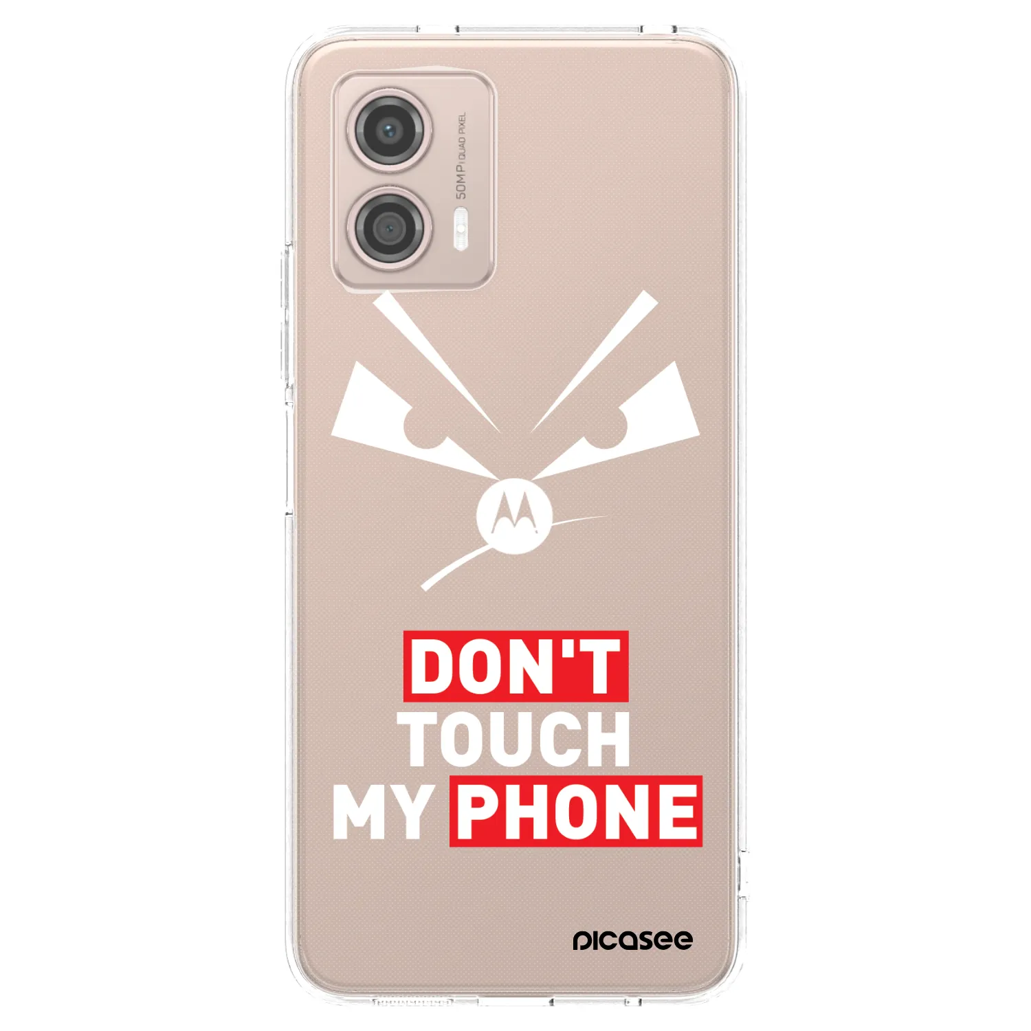 Picasee Motorola Moto G53 5G Hülle - Transparentes Silikon - Evil Eye - Transparent