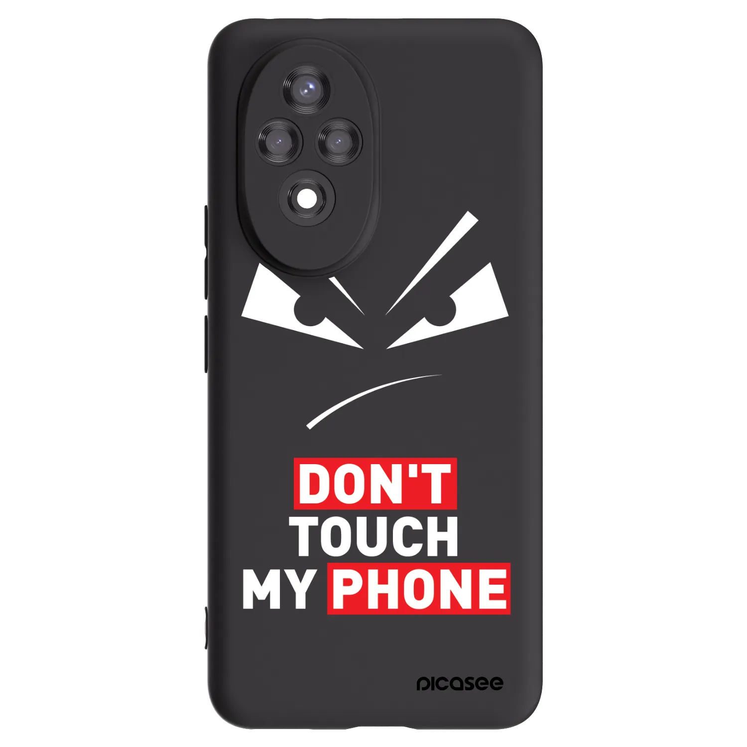 Picasee Honor 200 Pro 5G Hülle - Schwarzes Silikon - Evil Eye - Transparent