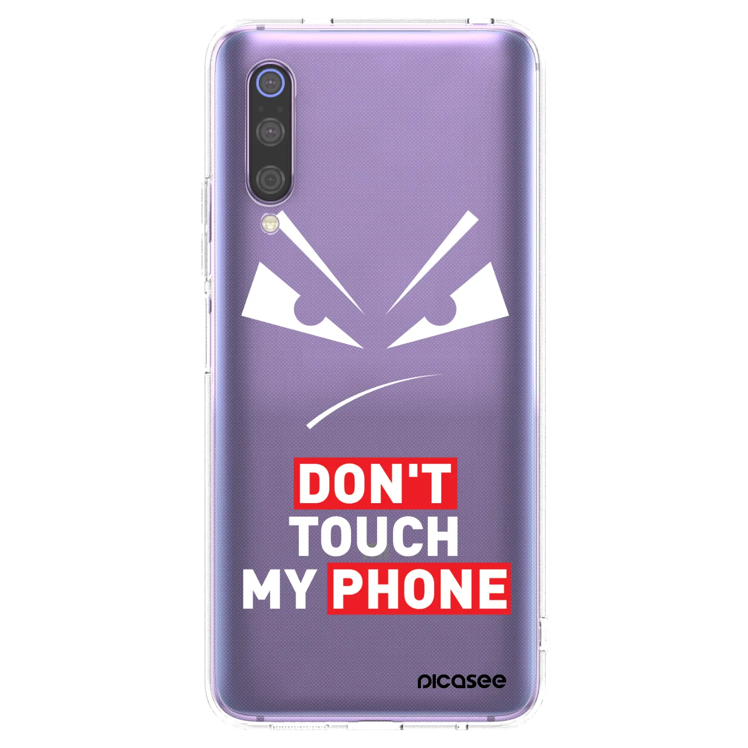 Picasee Xiaomi Mi 9 Hülle - Transparentes Silikon - Evil Eye - Transparent