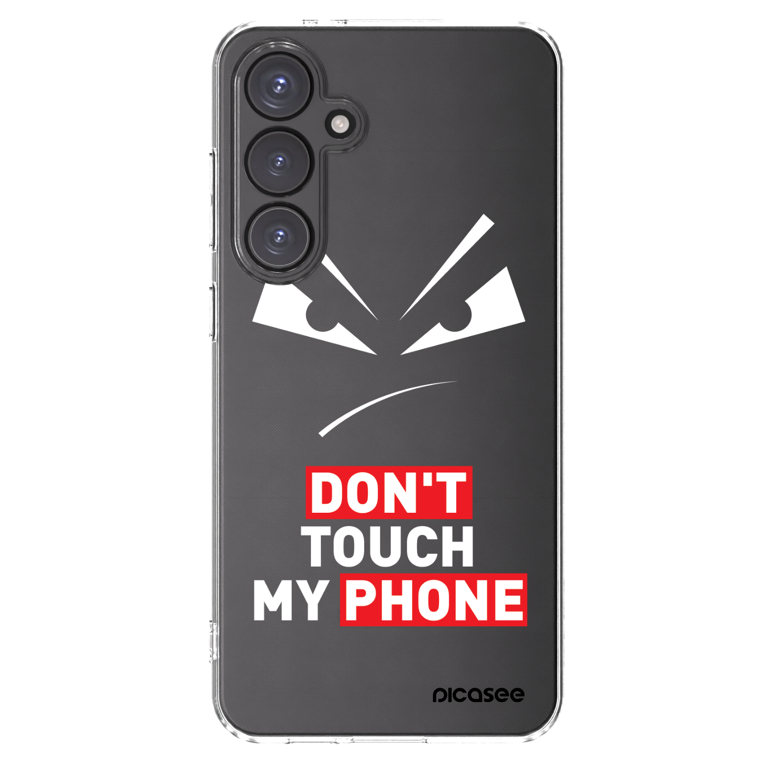 Picasee Samsung Galaxy S24 FE S721B Hülle - Transparentes Silikon - Evil Eye - Transparent