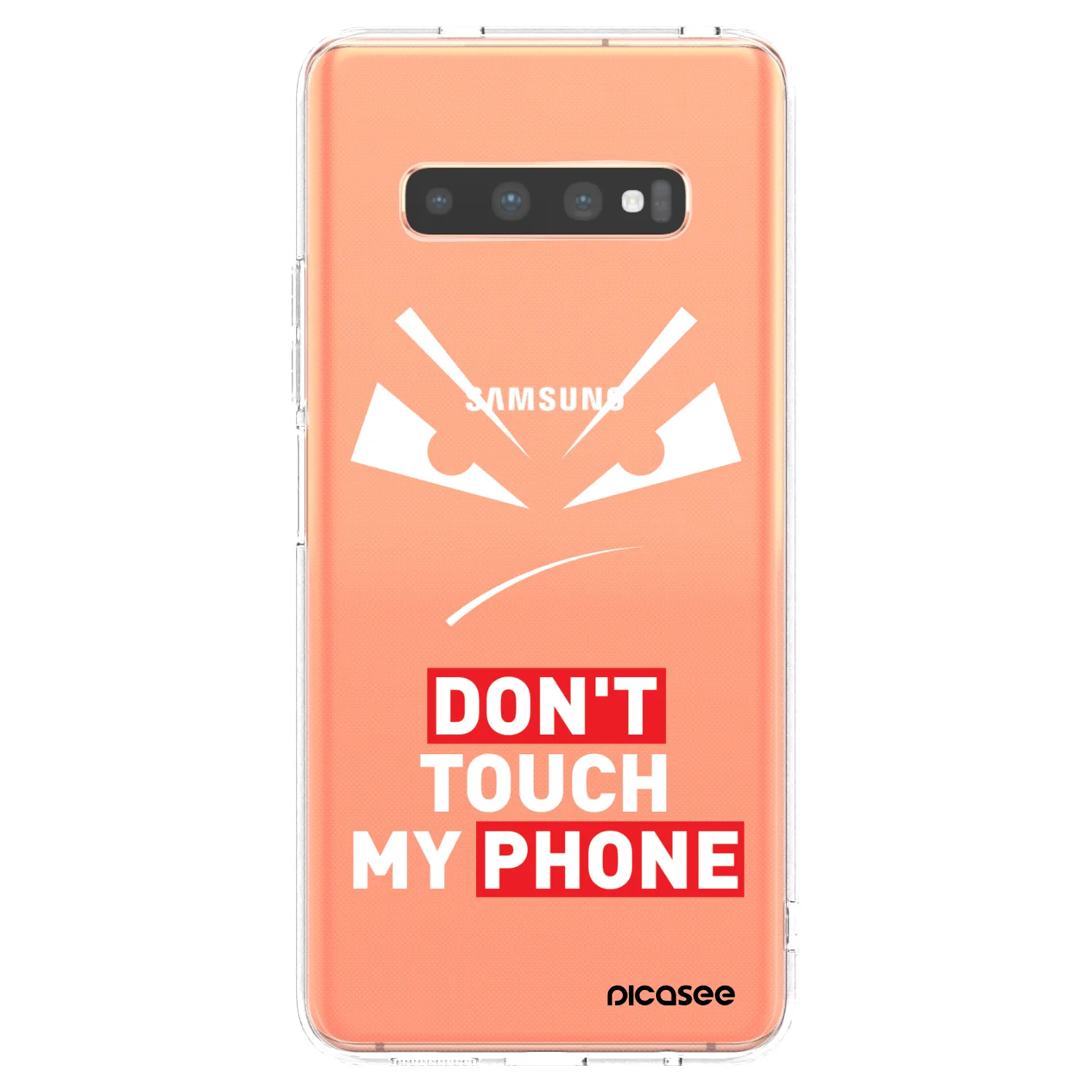 Picasee Samsung Galaxy S10 Plus G975 Hülle - Transparentes Silikon - Evil Eye - Transparent
