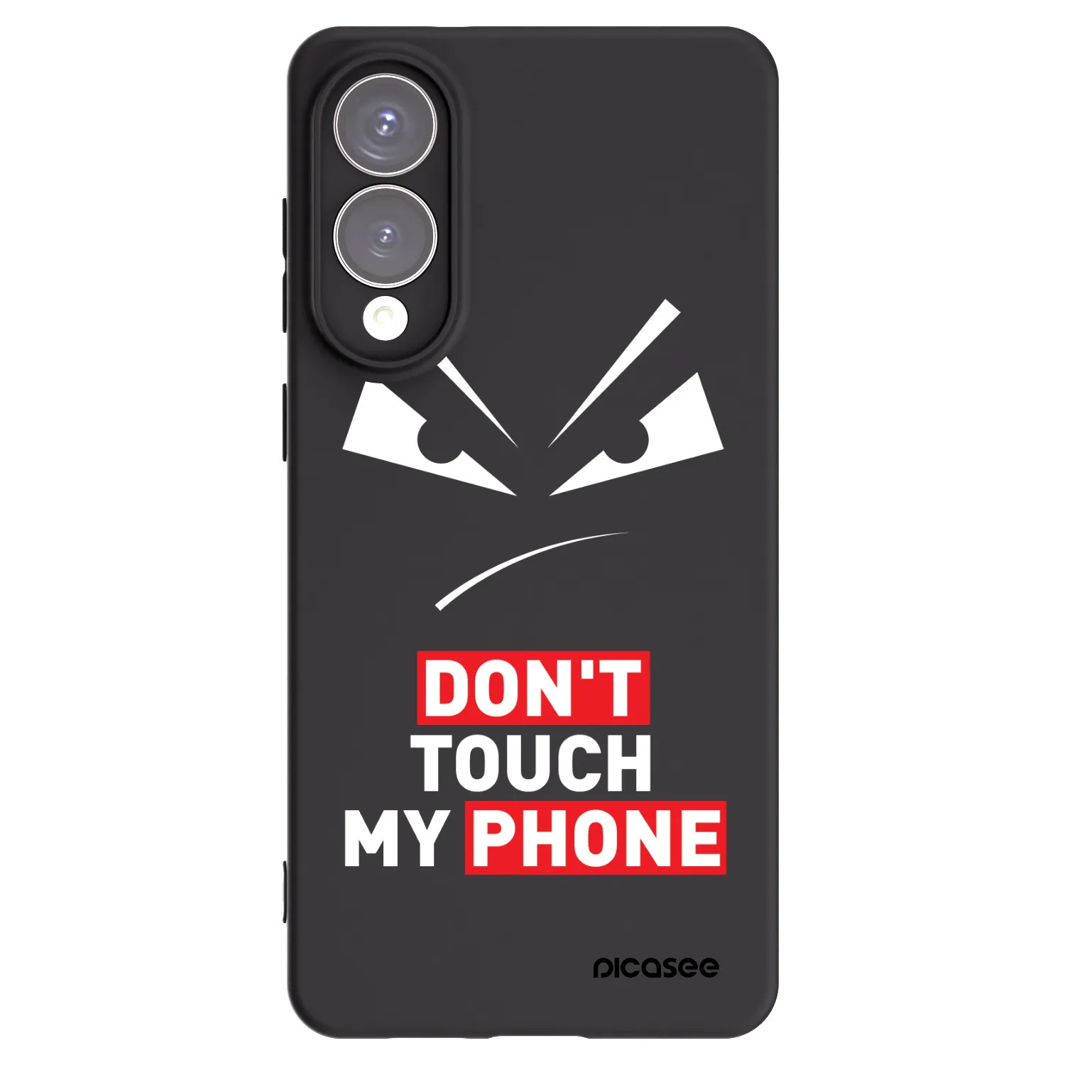 Picasee Samsung Galaxy S25 Edge 5G Hülle - Schwarzes Silikon - Evil Eye - Transparent