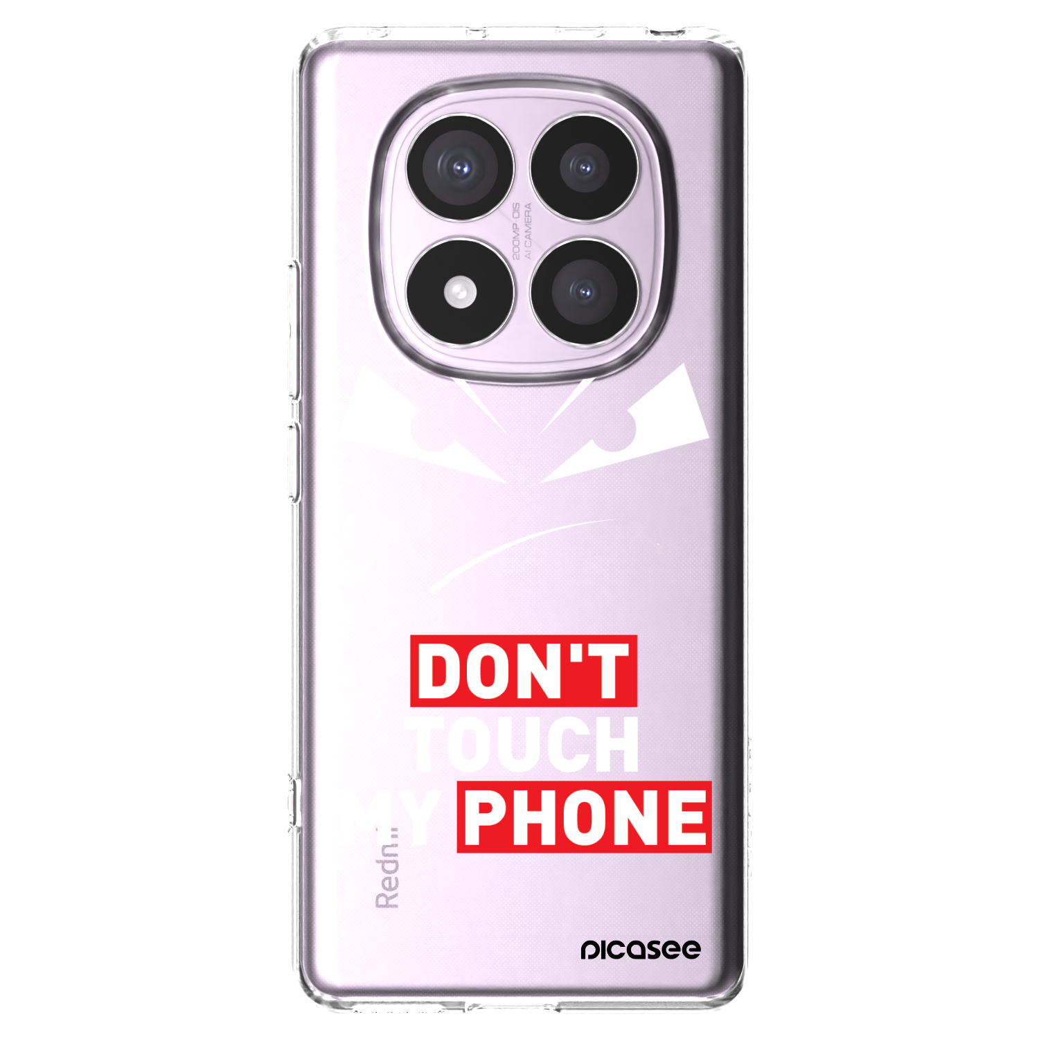 Picasee Xiaomi Redmi Note 14 Pro 4G Hülle - Transparentes Silikon - Evil Eye - Transparent