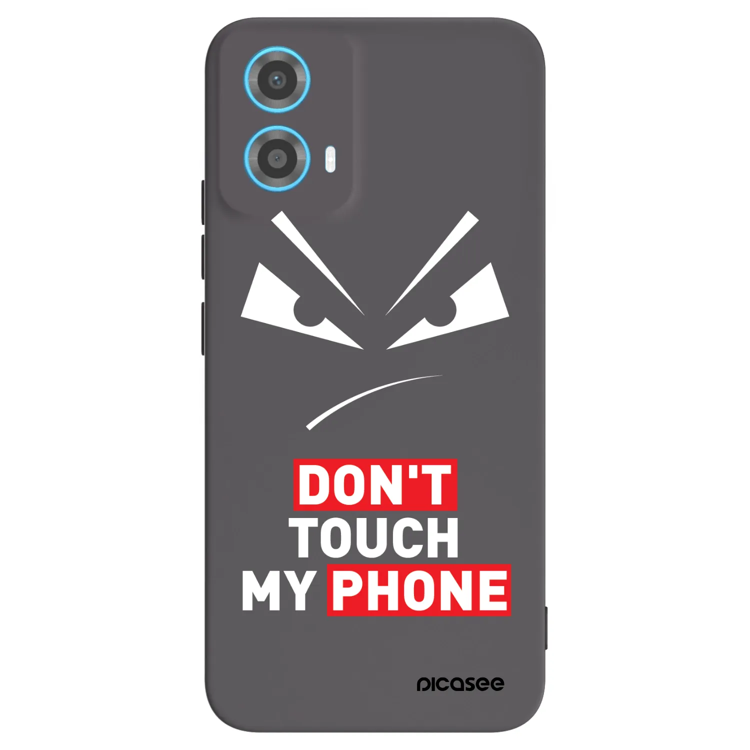 Picasee Motorola Moto G34 5G Hülle - Schwarzes Silikon - Evil Eye - Transparent