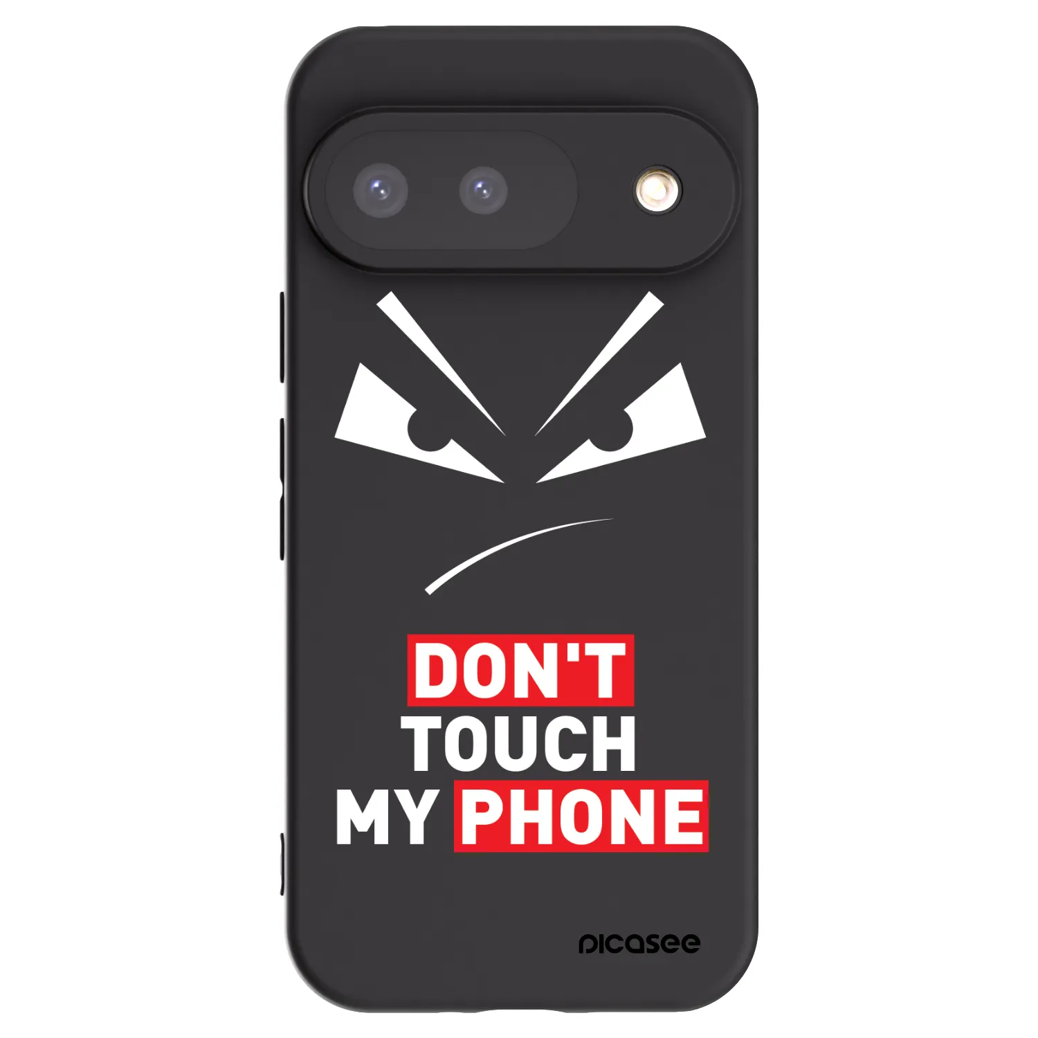 Picasee Google Pixel 9 Hülle - Schwarzes Silikon - Evil Eye - Transparent