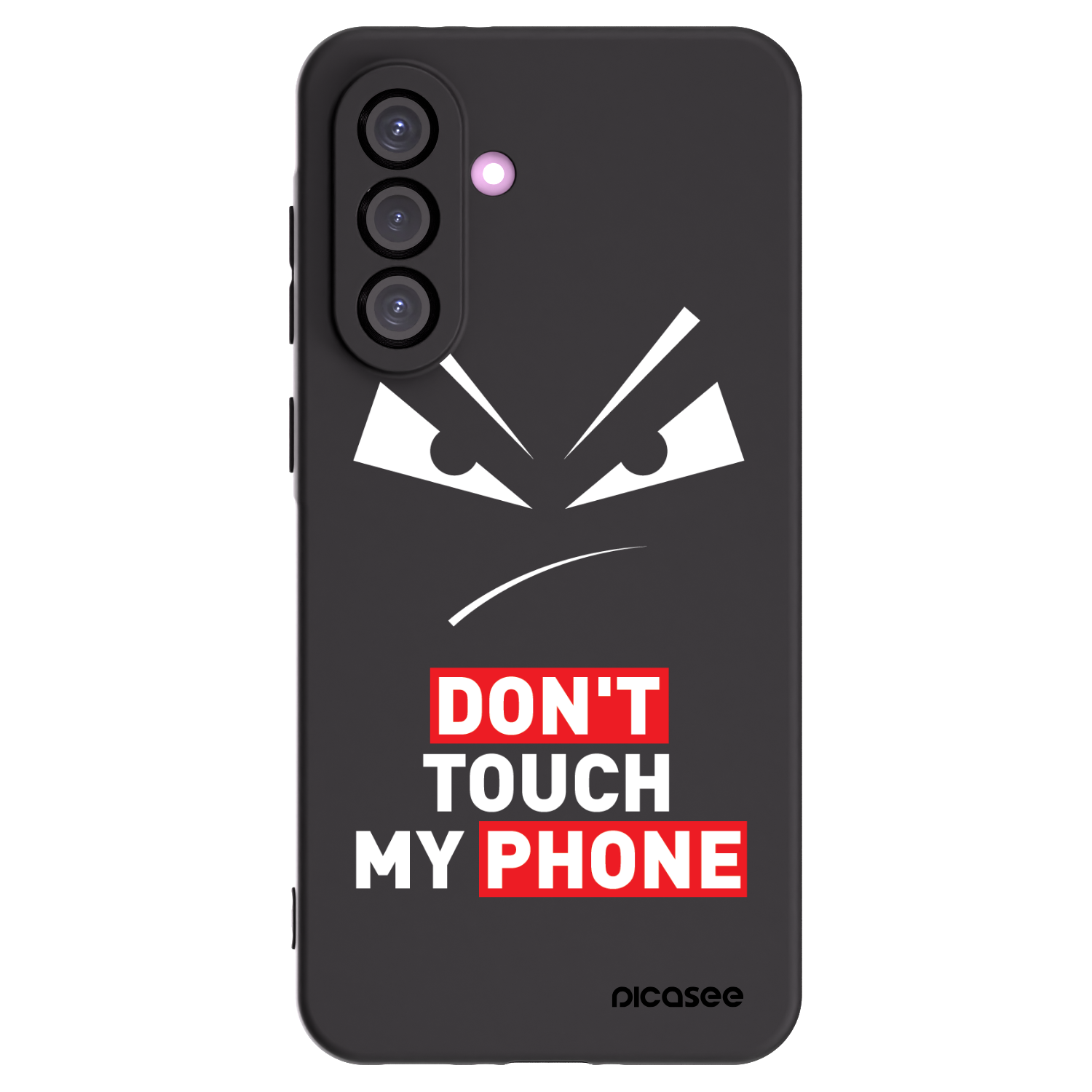 Picasee Samsung Galaxy A36 5G Hülle - Schwarzes Silikon - Evil Eye - Transparent