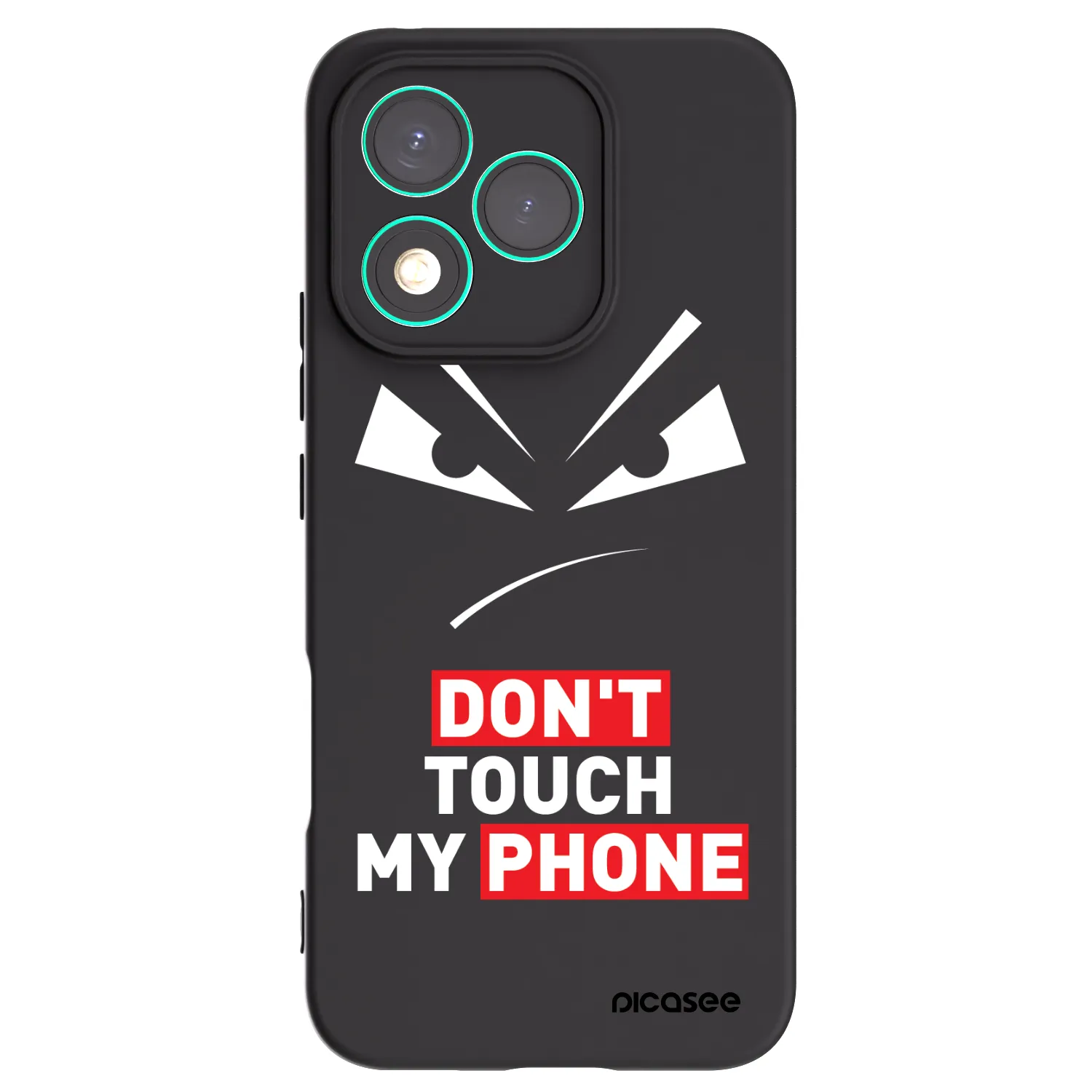 Picasee Honor 400 Lite 5G Hülle - Schwarzes Silikon - Evil Eye - Transparent