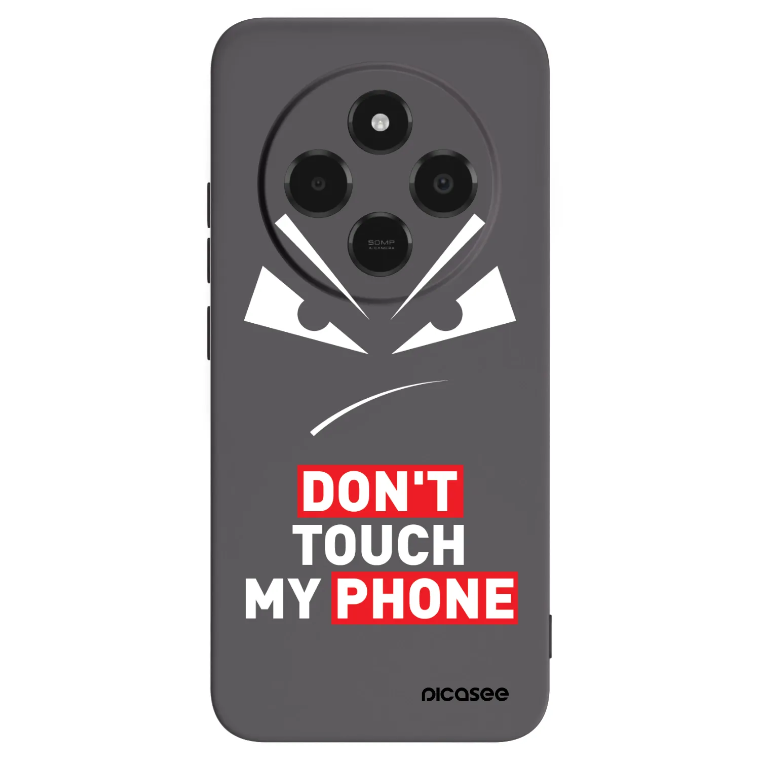 Picasee Xiaomi Poco C75 Hülle - Schwarzes Silikon - Evil Eye - Transparent