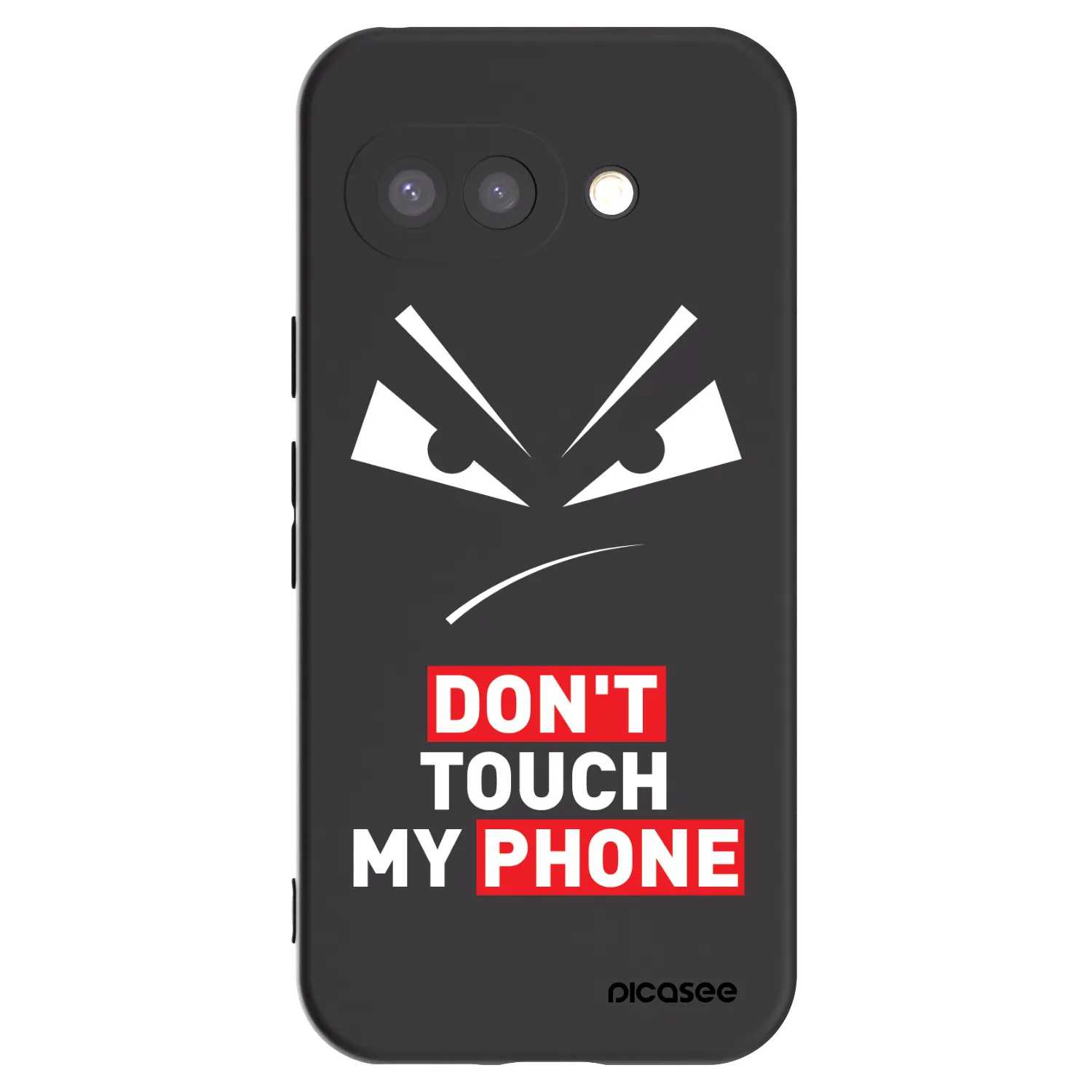 Picasee Google Pixel 9a Hülle - Schwarzes Silikon - Evil Eye - Transparent