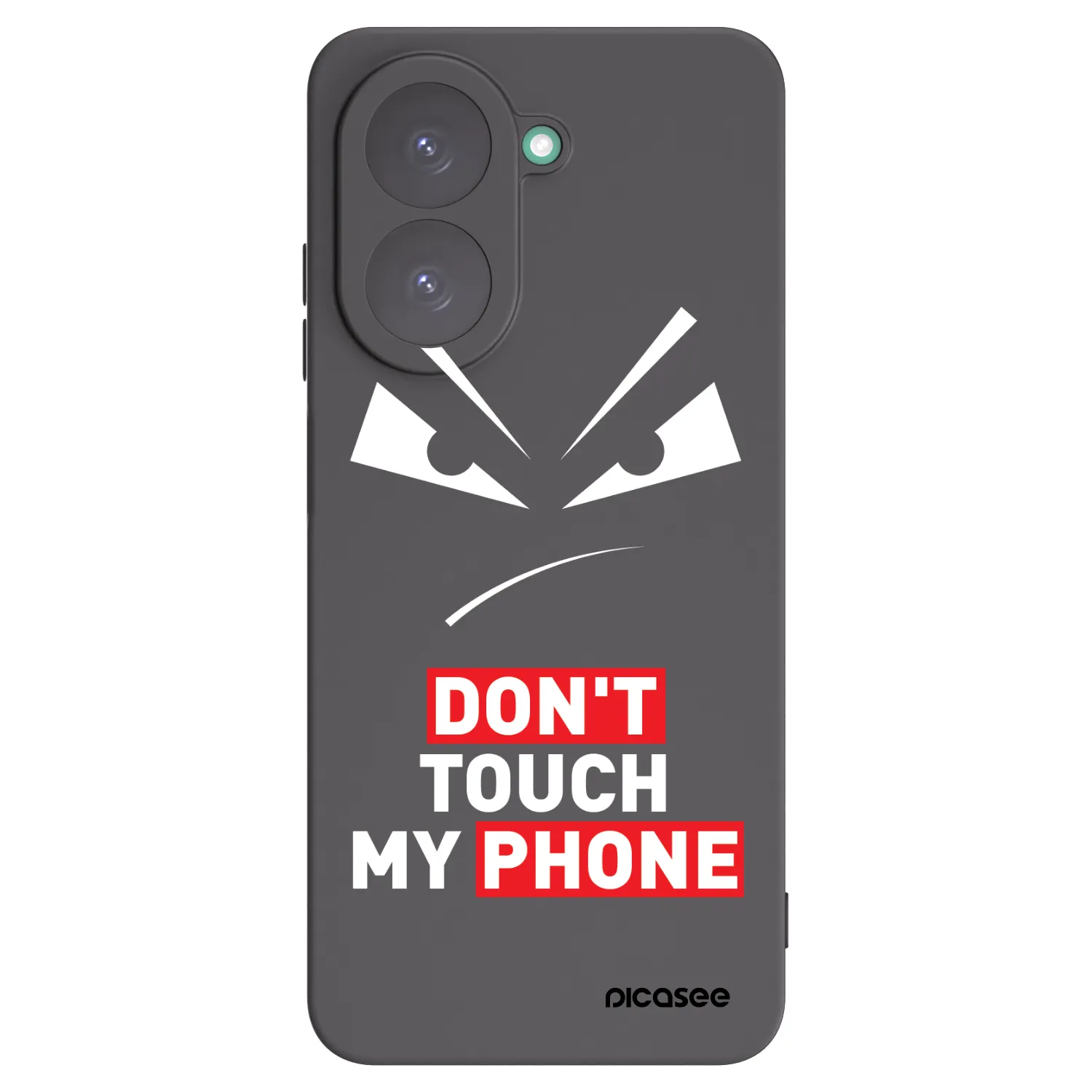 Picasee Xiaomi Redmi A5 Hülle - Schwarzes Silikon - Evil Eye - Transparent