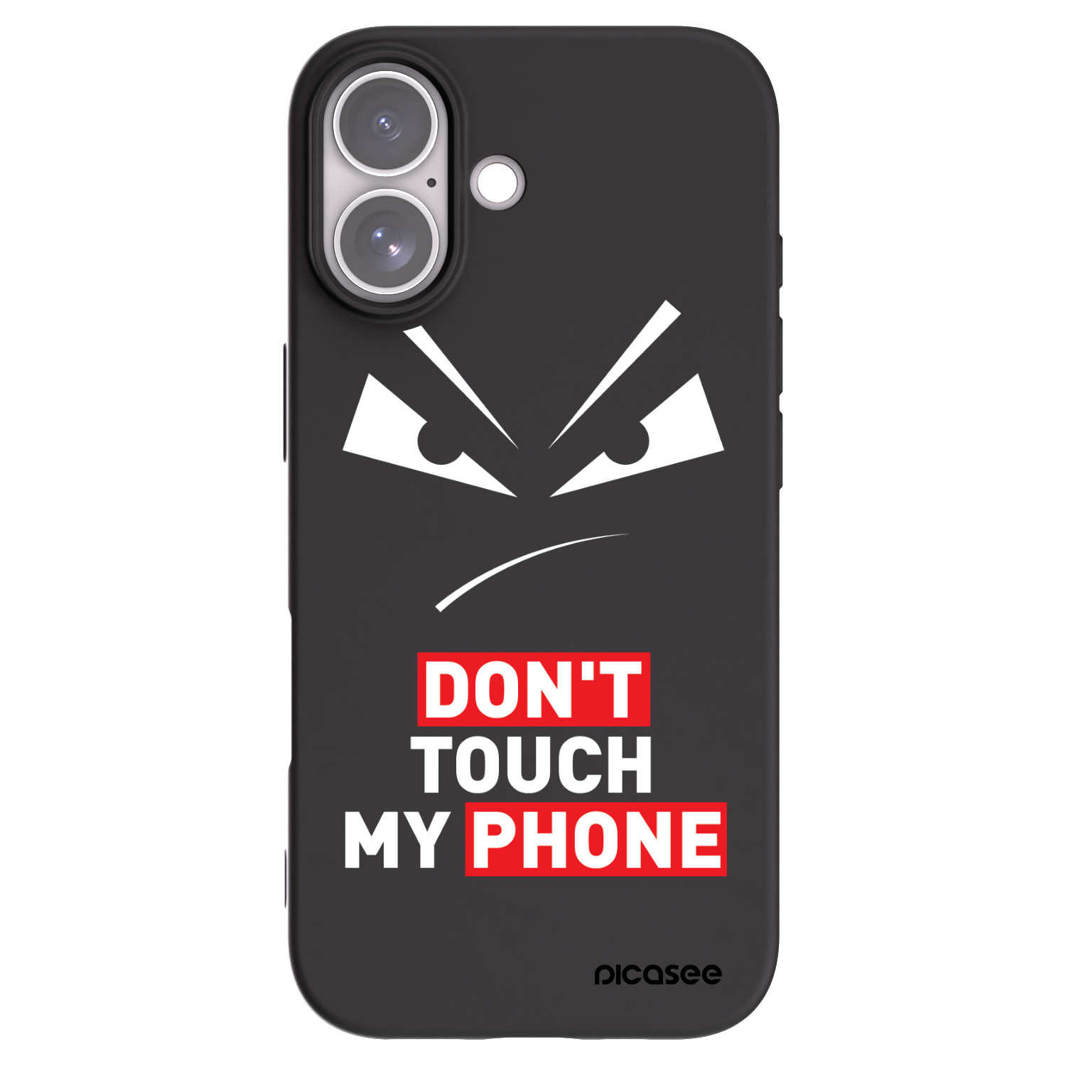 Picasee Apple iPhone 17 Hülle - Schwarzes Silikon - Evil Eye - Transparent