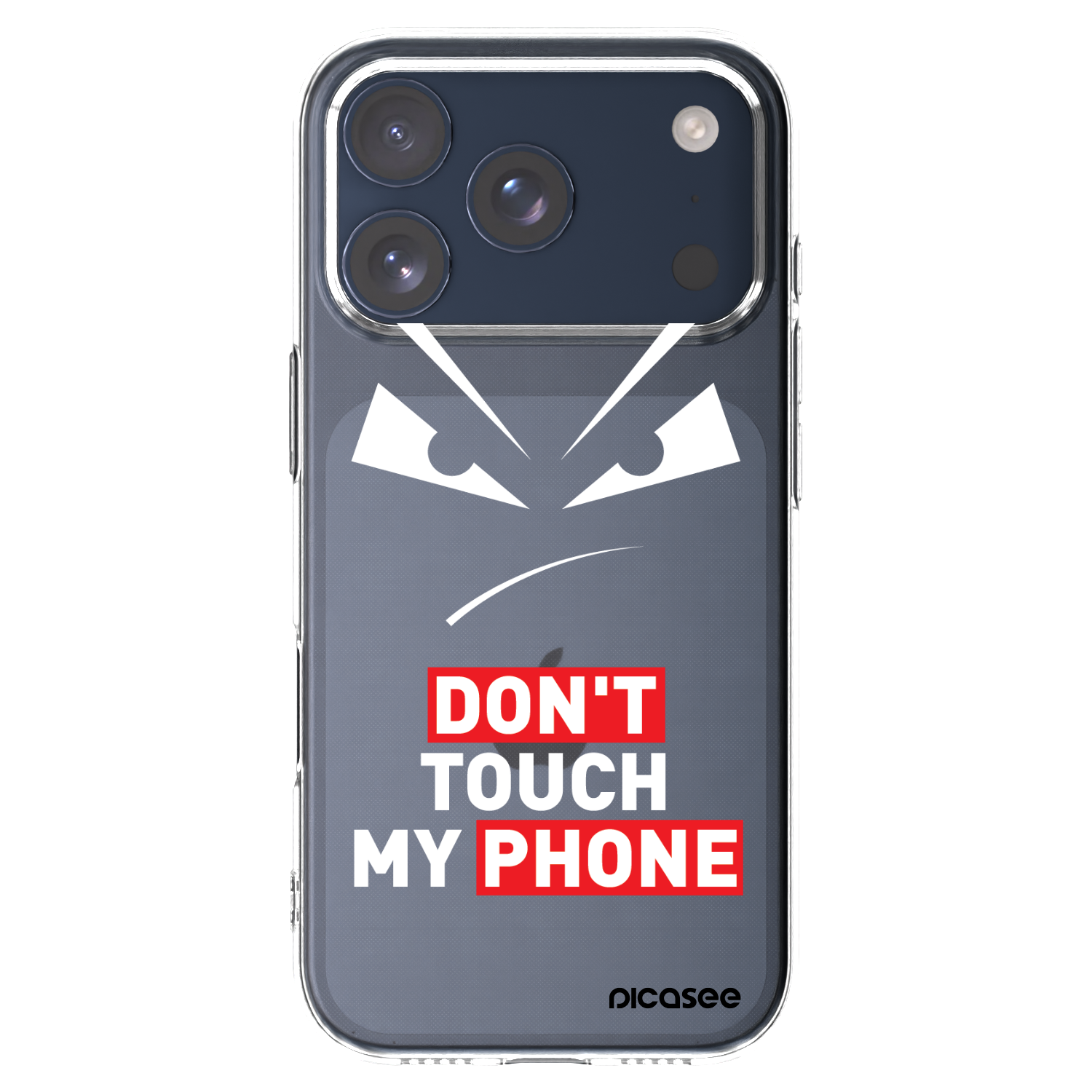 Picasee Apple iPhone 17 Pro Hülle - Transparentes Silikon - Evil Eye - Transparent