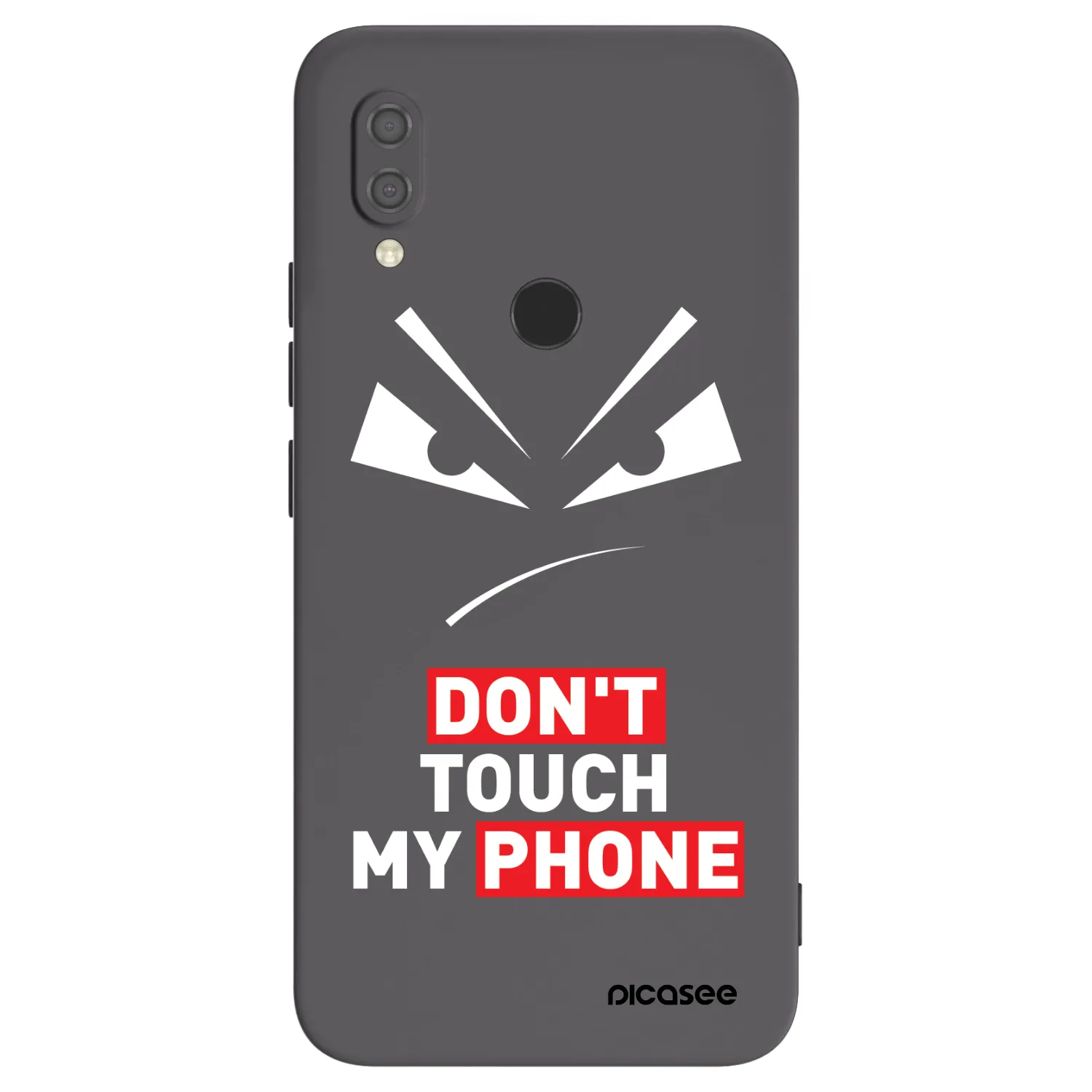 Picasee Xiaomi Redmi 7 Hülle - Schwarzes Silikon - Evil Eye - Transparent