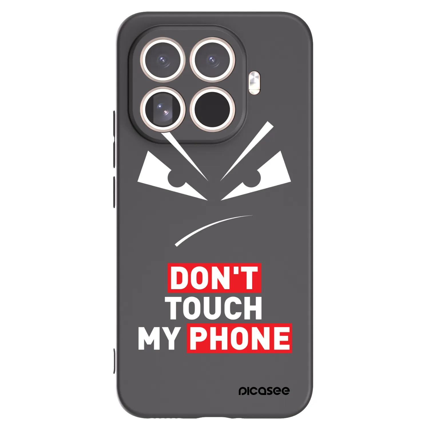 Picasee Xiaomi 15T Pro Hülle - Schwarzes Silikon - Evil Eye - Transparent