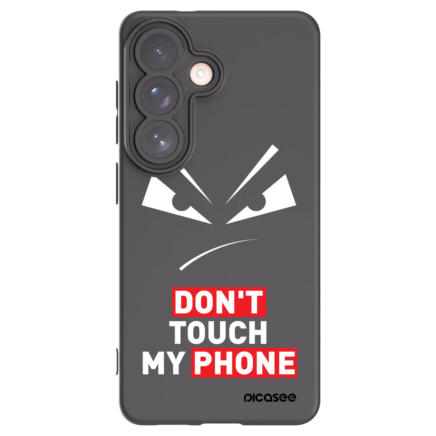 Picasee Samsung Galaxy S26 Hülle - Schwarzes Silikon - Evil Eye - Transparent