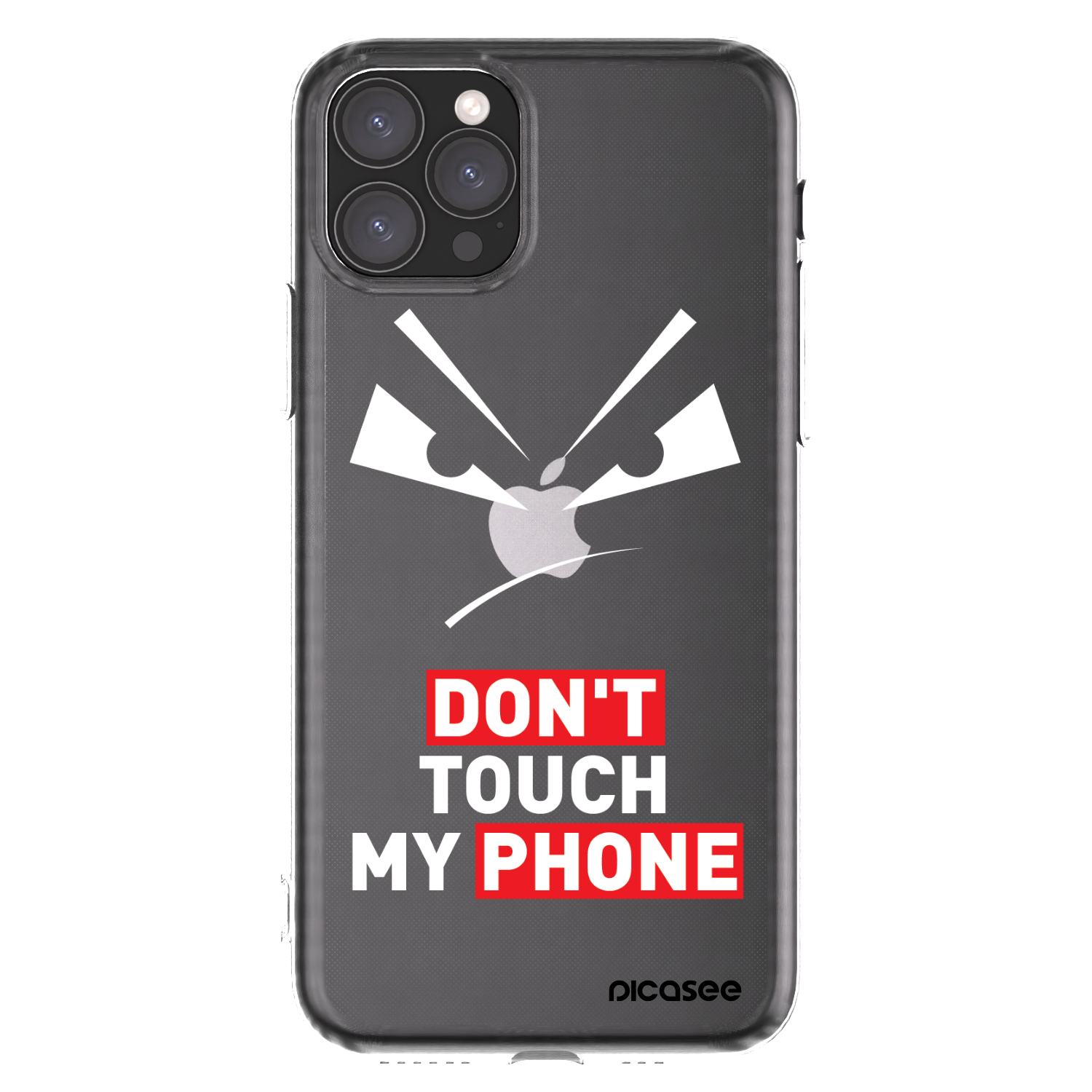 Picasee Apple iPhone 11 Pro Hülle - Transparentes Silikon - Evil Eye - Transparent