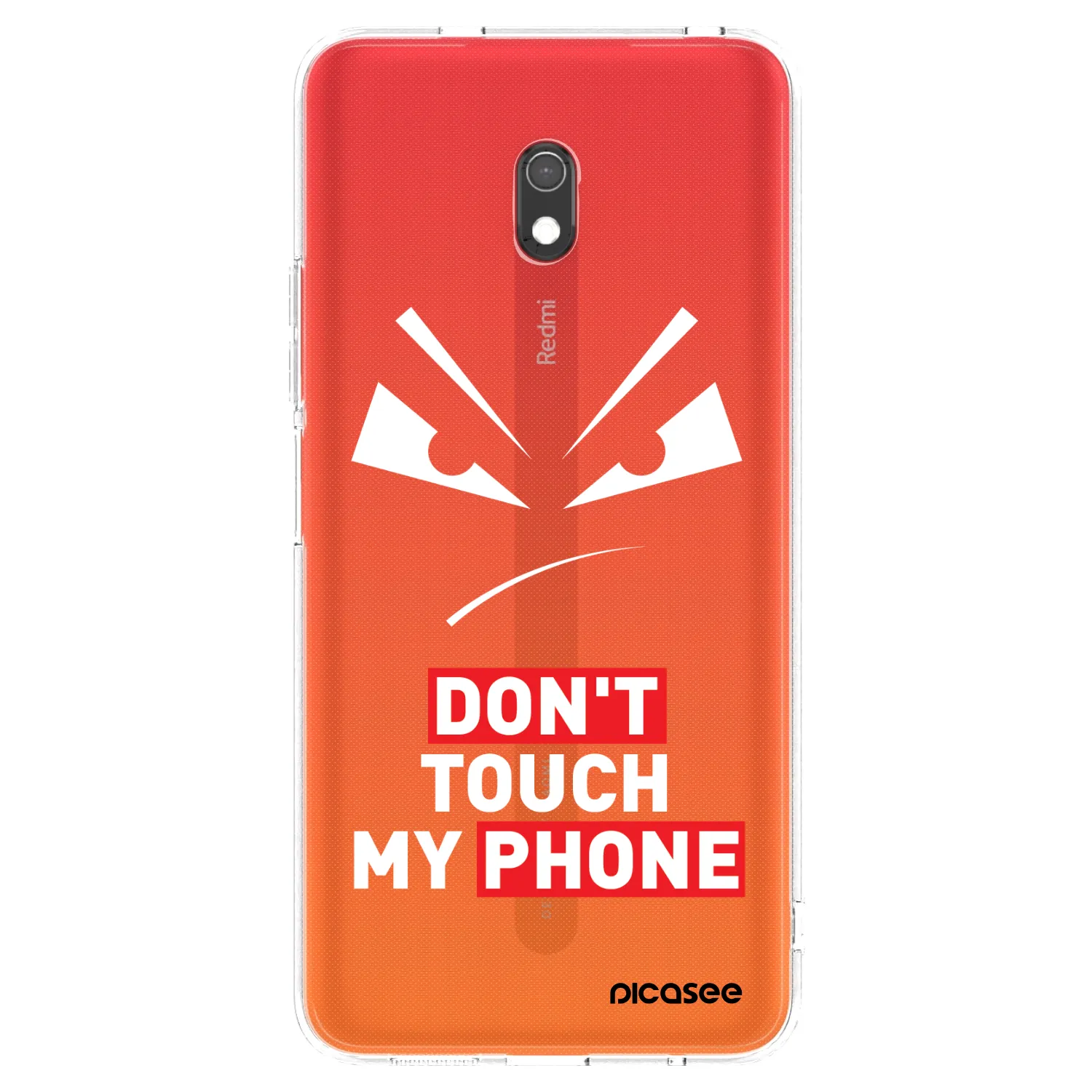 Picasee Xiaomi Redmi 8A Hülle - Transparentes Silikon - Evil Eye - Transparent
