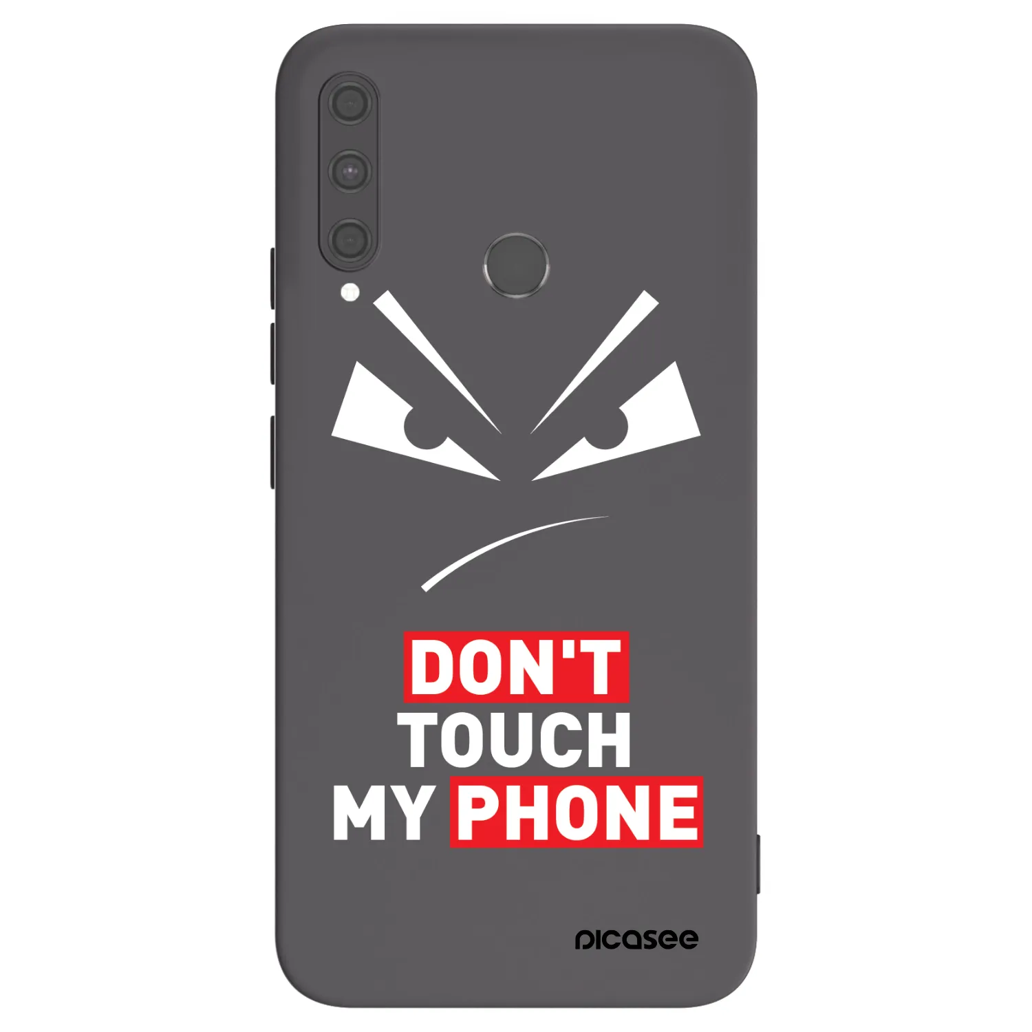 Picasee Huawei P40 Lite E Hülle - Schwarzes Silikon - Evil Eye - Transparent