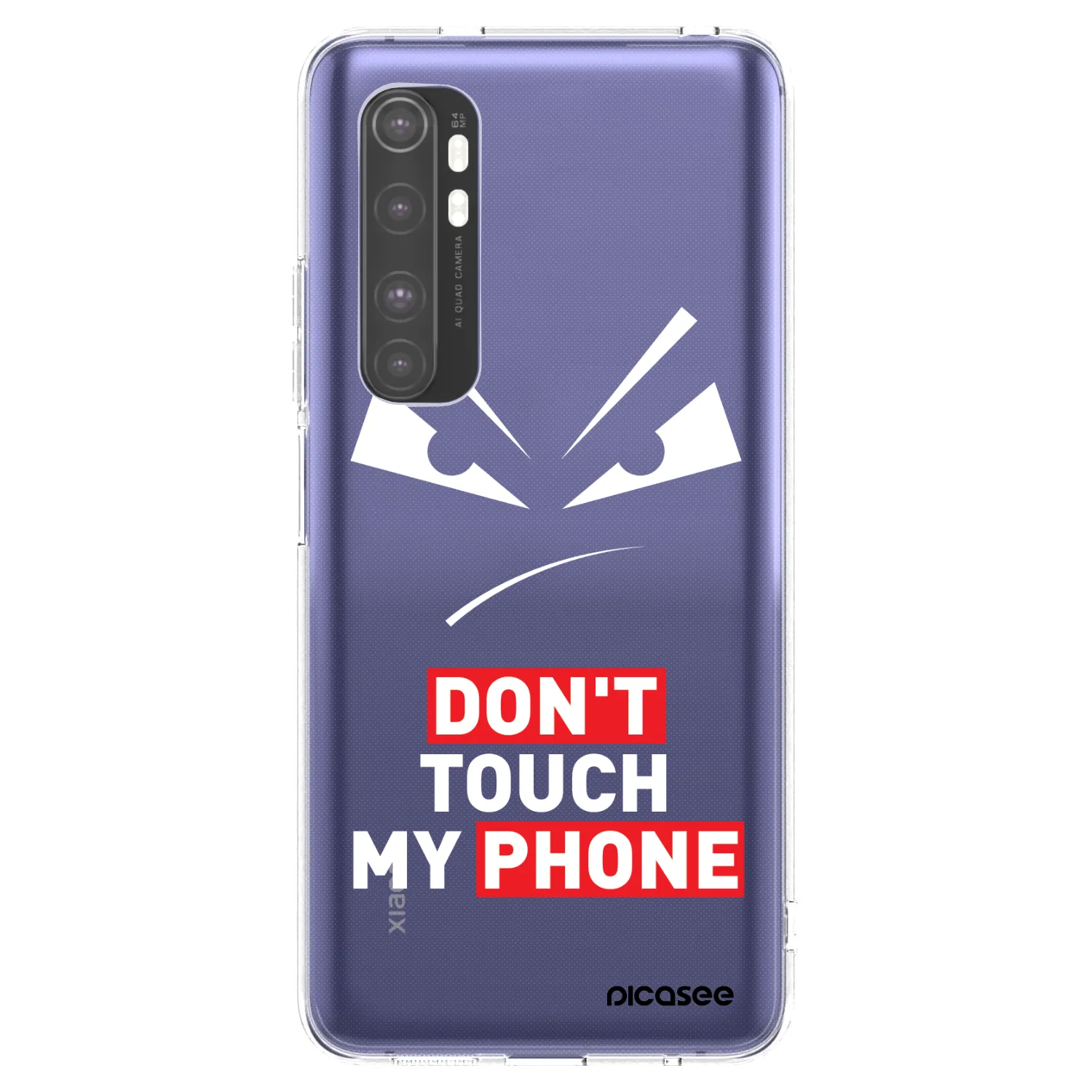Picasee Xiaomi Mi Note 10 Lite Hülle - Transparentes Silikon - Evil Eye - Transparent