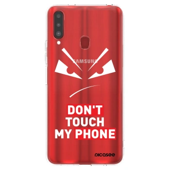 Picasee Samsung Galaxy A20s Hülle - Transparentes Silikon - Evil Eye - Transparent