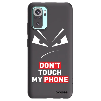 Picasee Xiaomi Redmi Note 10 Pro Hülle - Schwarzes Silikon - Evil Eye - Transparent