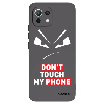 Picasee Xiaomi Mi 11 Lite Hülle - Schwarzes Silikon - Evil Eye - Transparent