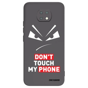 Picasee Xiaomi Redmi Note 9T Hülle - Schwarzes Silikon - Evil Eye - Transparent