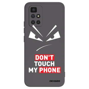 Picasee Xiaomi Redmi 10 Hülle - Schwarzes Silikon - Evil Eye - Transparent