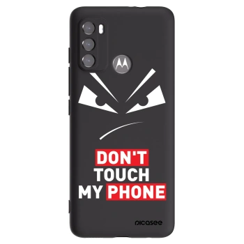 Picasee Motorola Moto G60 Hülle - Schwarzes Silikon - Evil Eye - Transparent