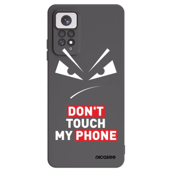 Picasee Xiaomi Redmi Note 11 Hülle - Schwarzes Silikon - Evil Eye - Transparent