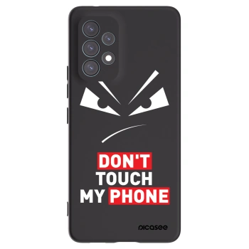 Picasee Samsung Galaxy A53 5G A536 Hülle - Schwarzes Silikon - Evil Eye - Transparent
