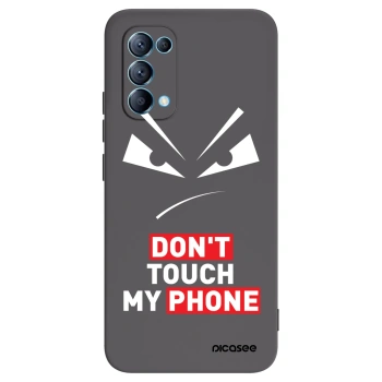 Picasee OPPO Reno 5 5G Hülle - Schwarzes Silikon - Evil Eye - Transparent