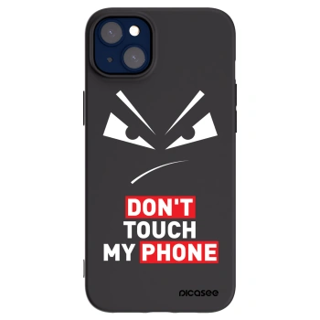 Picasee Apple iPhone 14 Plus Hülle - Schwarzes Silikon - Evil Eye - Transparent