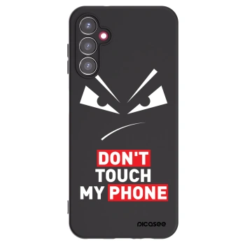 Picasee Samsung Galaxy A14 5G A146P Hülle - Schwarzes Silikon - Evil Eye - Transparent