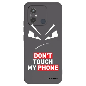 Picasee Xiaomi Redmi 12C Hülle - Schwarzes Silikon - Evil Eye - Transparent