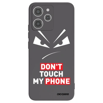 Picasee Xiaomi Redmi 12 4G Hülle - Schwarzes Silikon - Evil Eye - Transparent