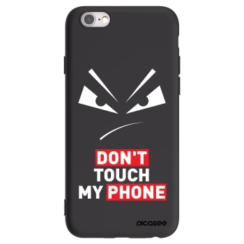 Picasee Apple iPhone 6/6S Hülle - Schwarzes Silikon - Evil Eye - Transparent