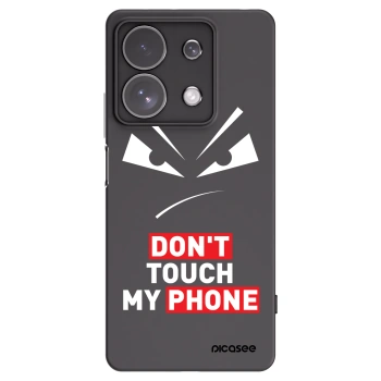 Picasee Xiaomi Redmi Note 13 Pro 4G Hülle - Schwarzes Silikon - Evil Eye - Transparent