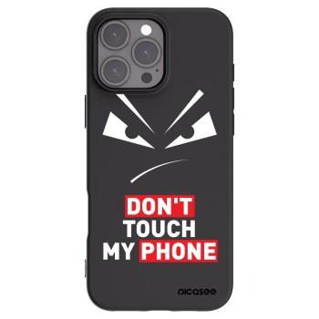 Picasee Apple iPhone 16 Pro Max Hülle - Schwarzes Silikon - Evil Eye - Transparent