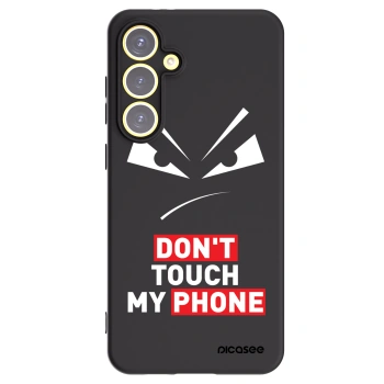 Picasee Samsung Galaxy S24 FE S721B Hülle - Schwarzes Silikon - Evil Eye - Transparent