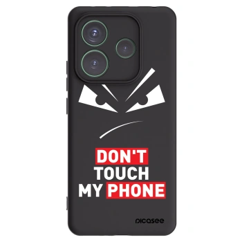Picasee Xiaomi Redmi Note 14 5G Hülle - Schwarzes Silikon - Evil Eye - Transparent