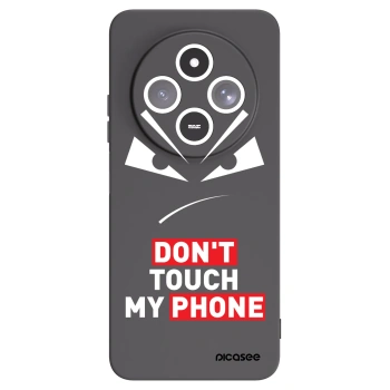 Picasee Xiaomi Redmi 14C Hülle - Schwarzes Silikon - Evil Eye - Transparent