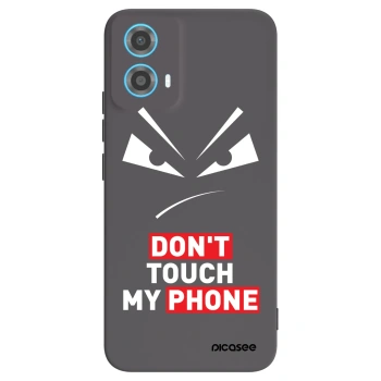 Picasee Motorola Moto G34 5G Hülle - Schwarzes Silikon - Evil Eye - Transparent