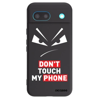 Picasee Google Pixel 8a Hülle - Schwarzes Silikon - Evil Eye - Transparent