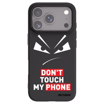 Picasee Apple iPhone 17 Pro Hülle - Schwarzes Silikon - Evil Eye - Transparent