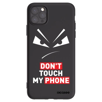 Picasee Apple iPhone 11 Pro Max Hülle - Schwarzes Silikon - Evil Eye - Transparent