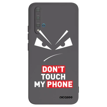 Picasee Huawei Nova 5T Hülle - Schwarzes Silikon - Evil Eye - Transparent